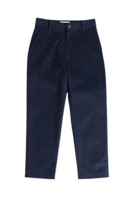 pantalon-en-coton-bleu-marine-a-jambe-droite