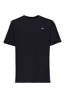 t-shirt-avec-logo-et-choker-coton-bleu