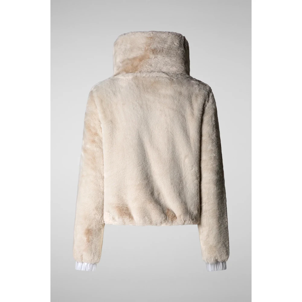 Save The Duck Faux Fur Jeon Jas Beige Dames