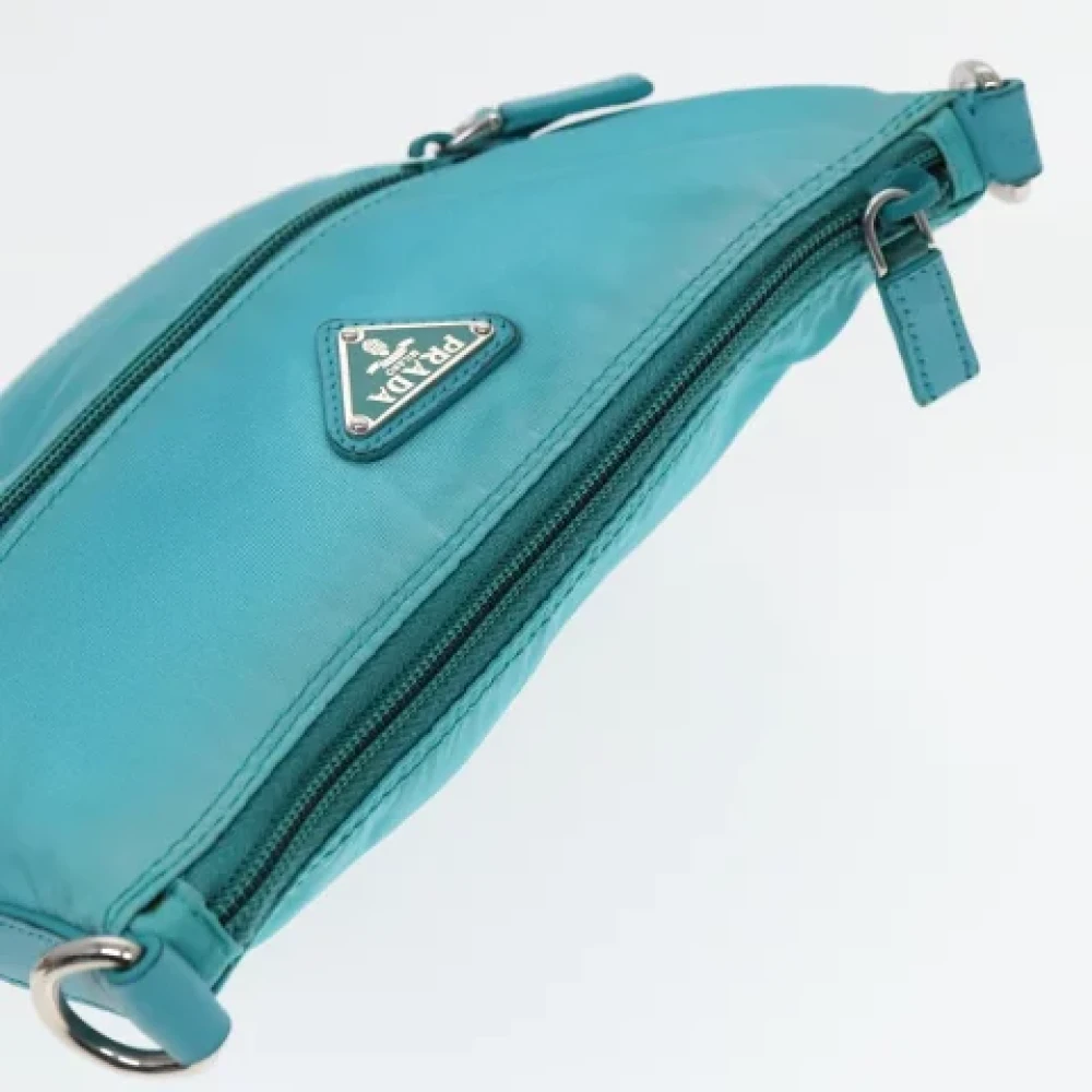 Prada Vintage Pre-owned Nylon prada-bags Blue Dames