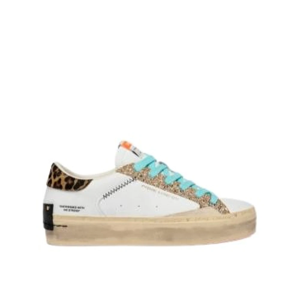 Crime London Distressed Platform Dames Schoenen Wit