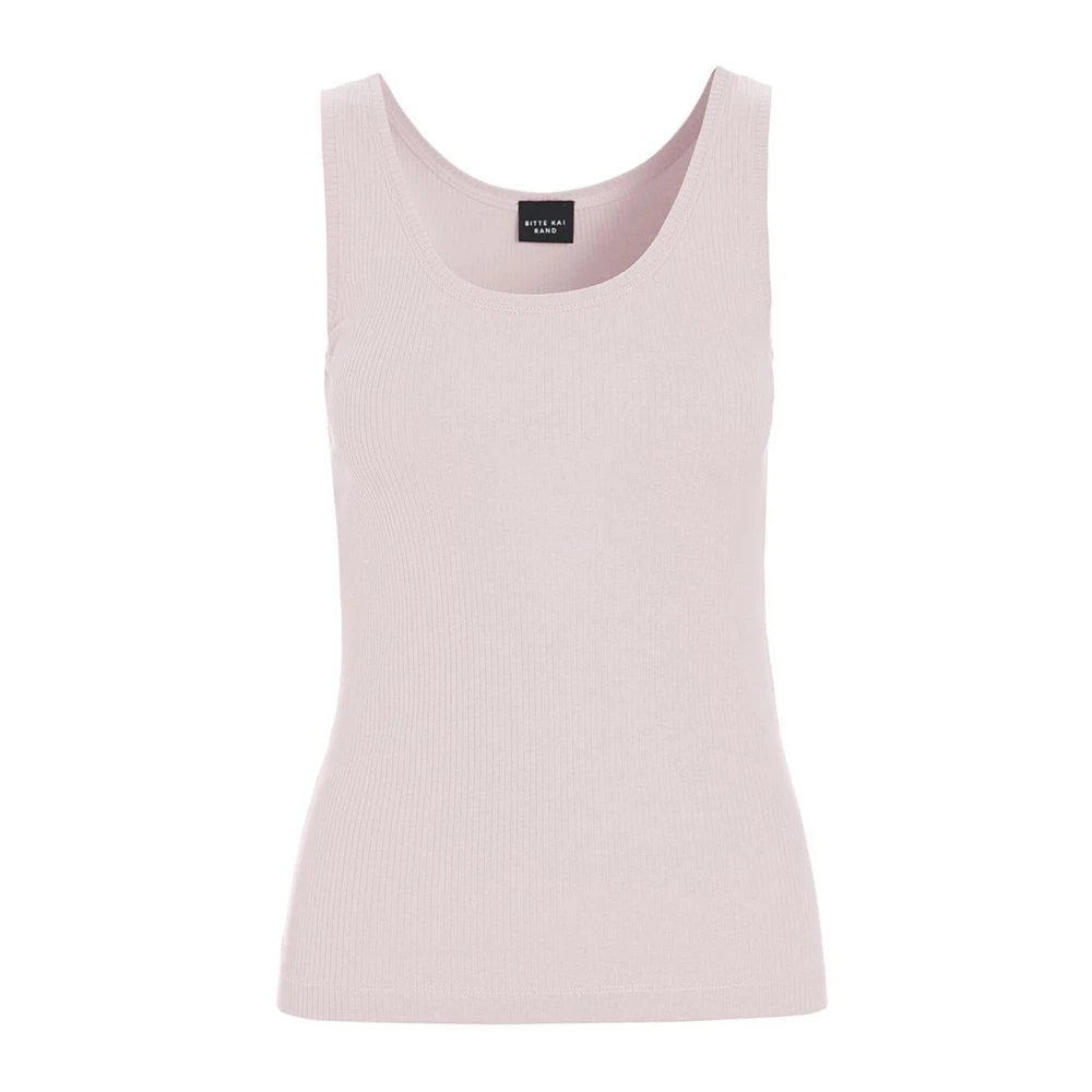 Bitte Kai Rand Pink Sleeveless Tops, Female, Xs, Rib Tank Top
