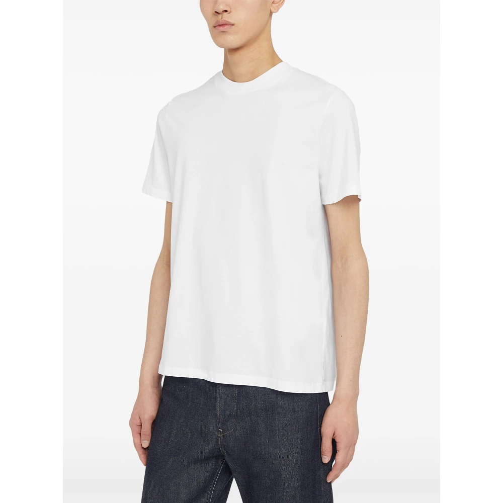 Jil Sander Cloud White Crew-Neck T-Shirt White Heren