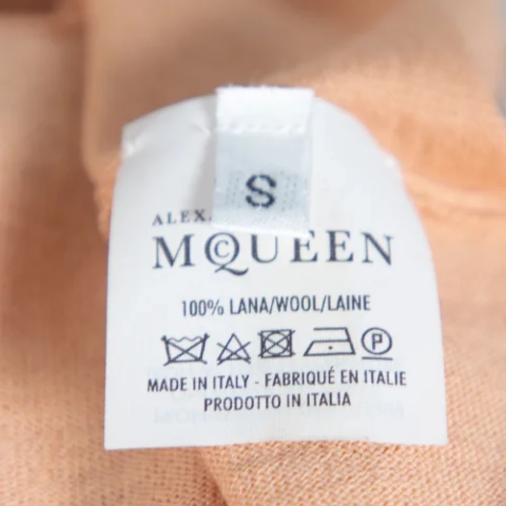 Alexander McQueen Pre-owned Wool tops Beige Dames
