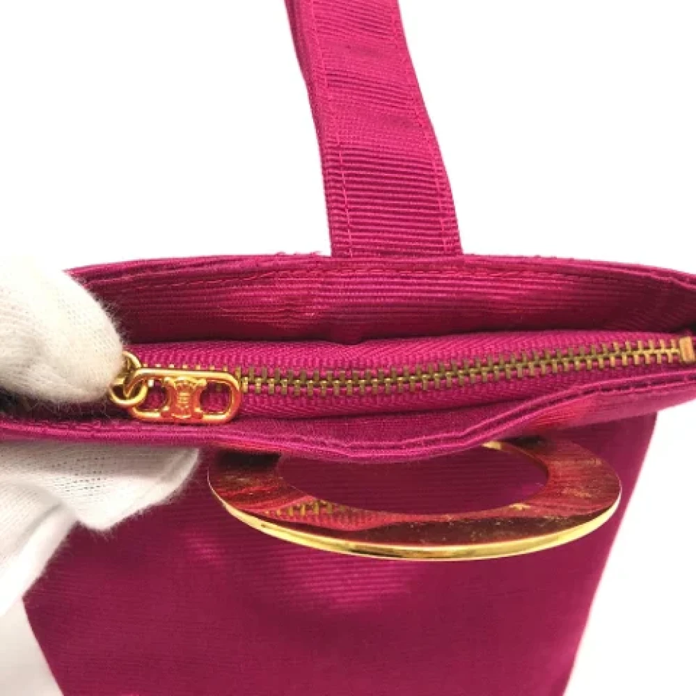 Celine Vintage Pre-owned Fabric celine-bags Pink Dames