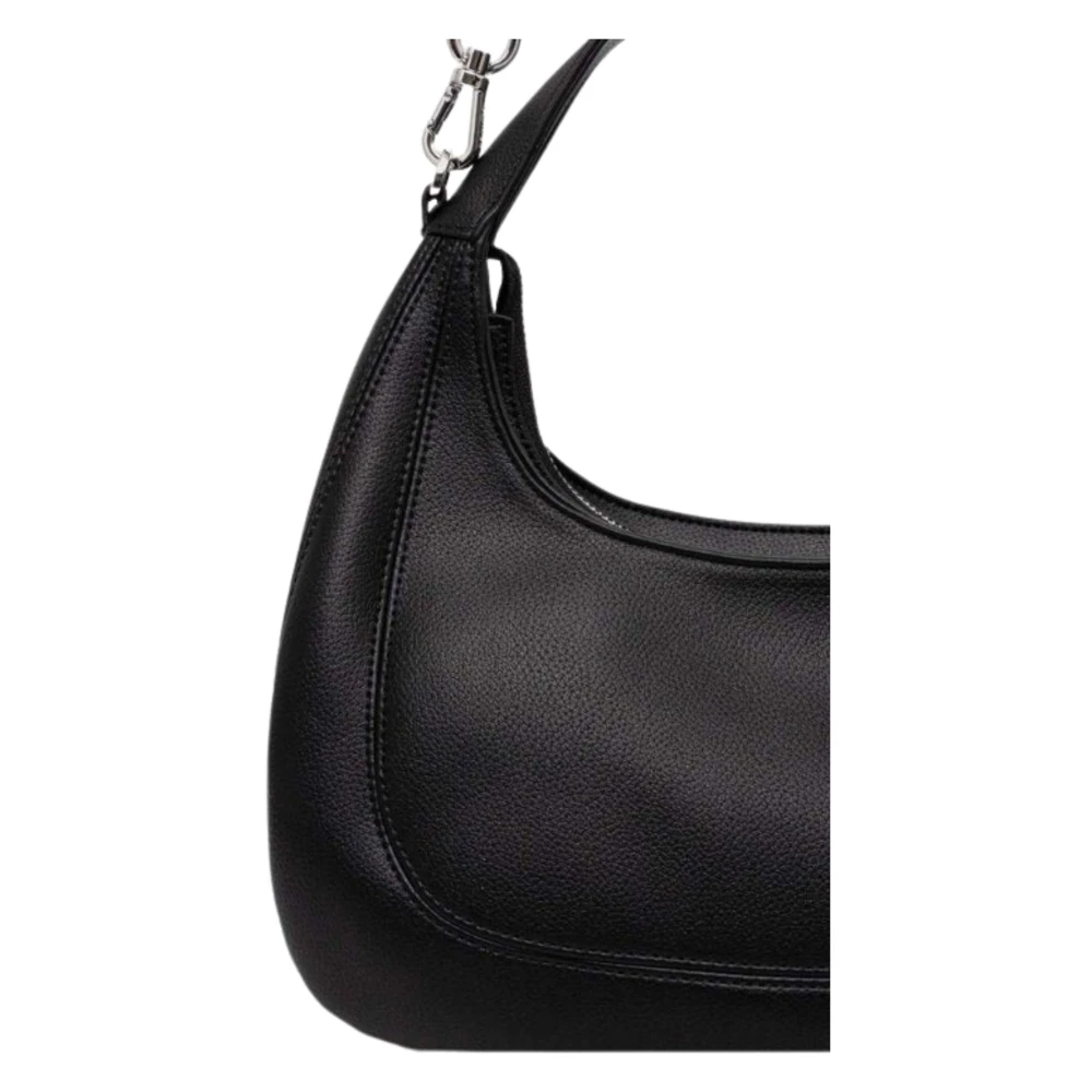 Twinset Zwarte schoudertas met ritssluiting Black Dames
