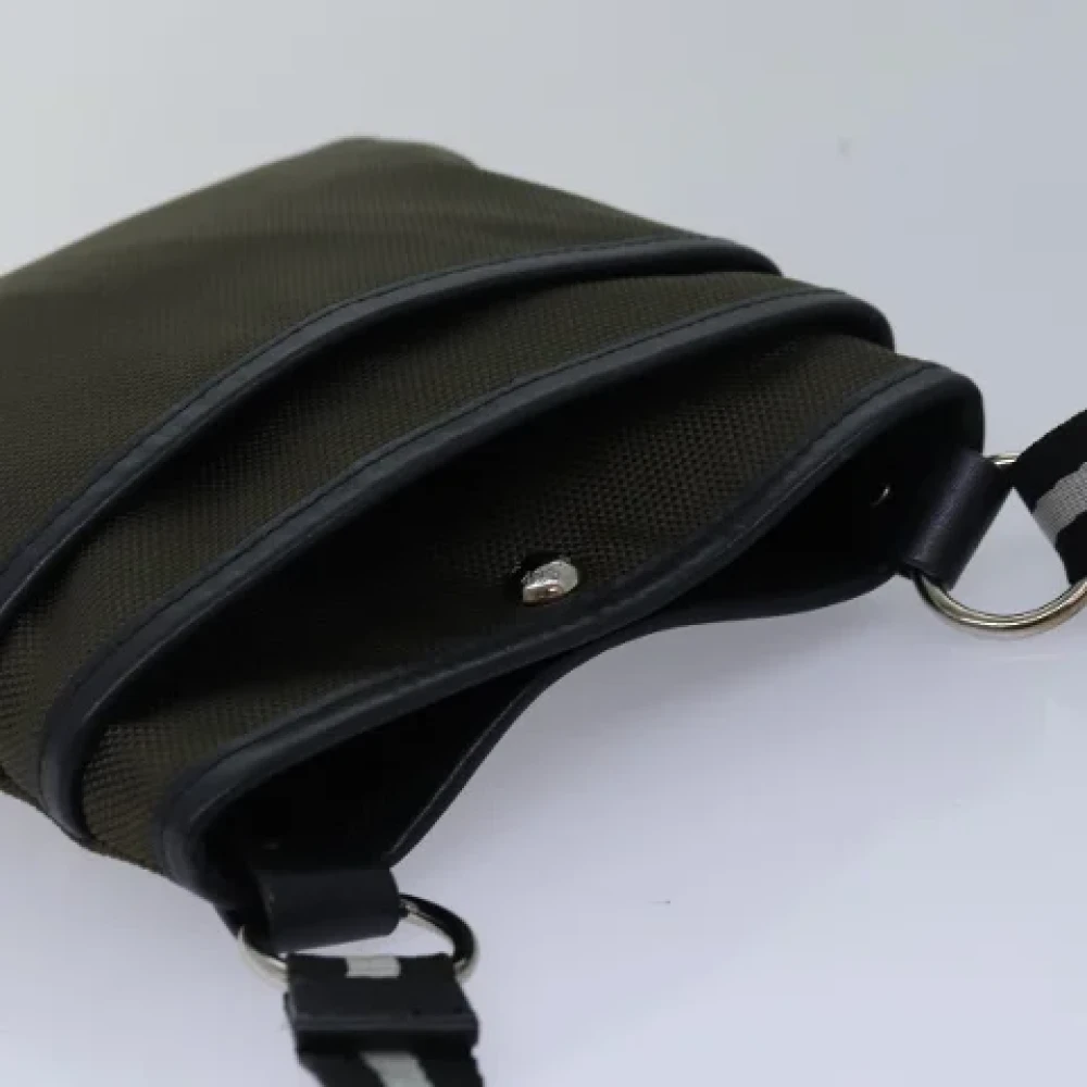 Bally Pre-owned Fabric shoulder-bags Green Dames