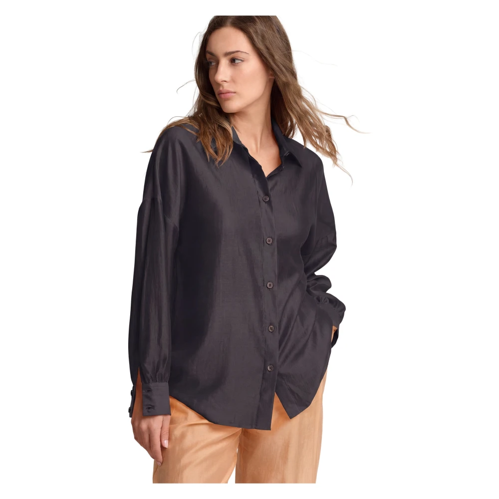 Kocca Black Shirts, Female, S, All Occasion Long Sleeved Blouse