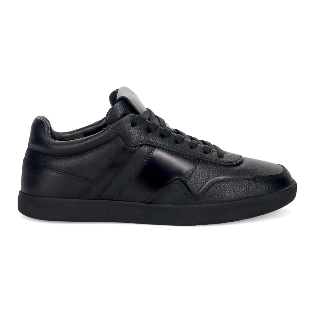 Fabi Zwarte Sneakers Stijlvol Comfortabele Rubberen Zool Heren Schoenen