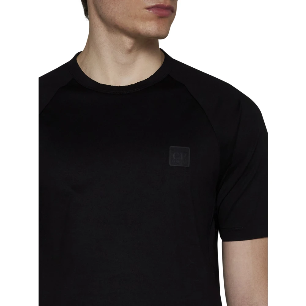 C.P. Company Metropolis T-shirt met Geperste Detailering Black Heren