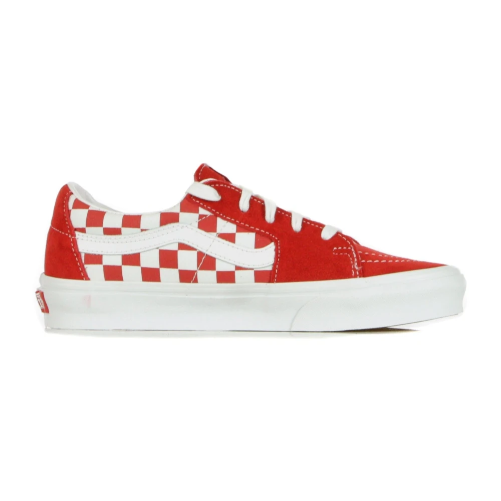 Vans Låg Racing Red Rutig Skor Red, Herr