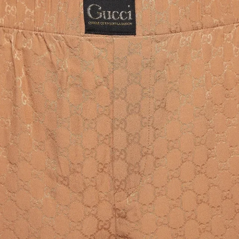 Gucci Vintage Pre-owned Silk bottoms Brown Heren