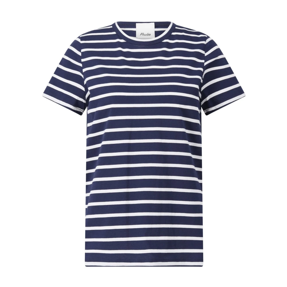 Allude Klassiek Gestreept T-shirt Blue Dames