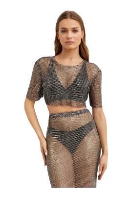 Mesh Crop Top