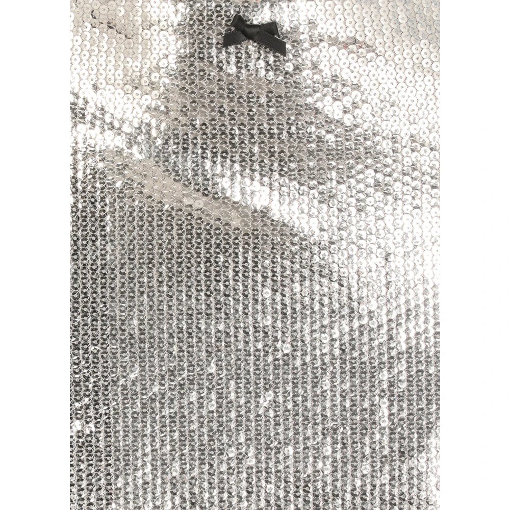 Rotate Birger Christensen Sequin Mini Rok Gray Dames