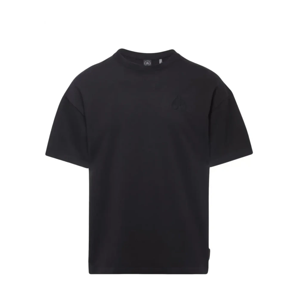 Moose Knuckles Zwarte Henri T-shirt Black Heren