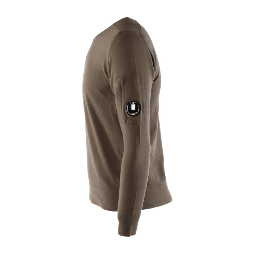 C.P. Company Bruine Wolmix Heren Trui Brown Heren