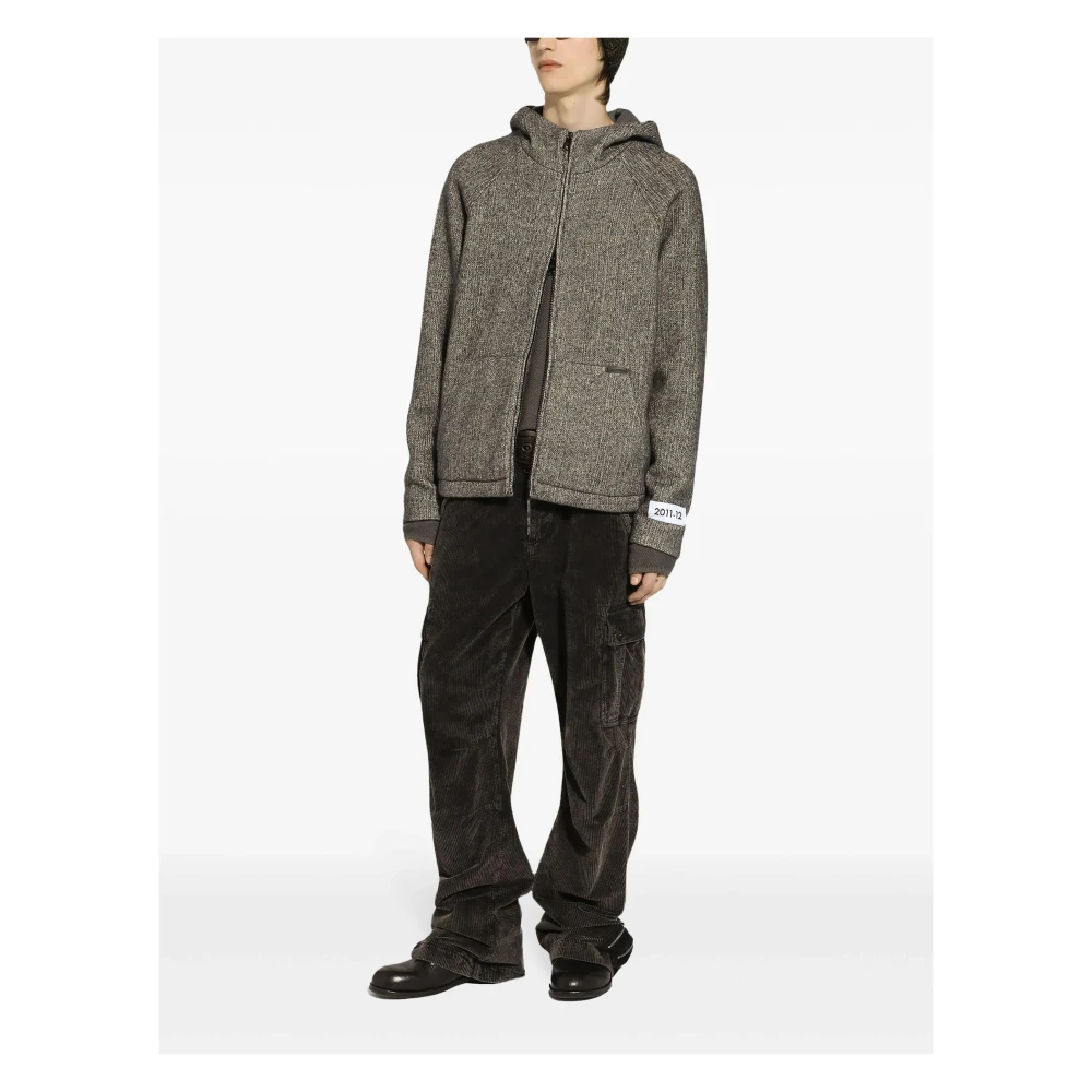 Dolce & Gabbana Ritsjack Melange Grijs Gray Heren