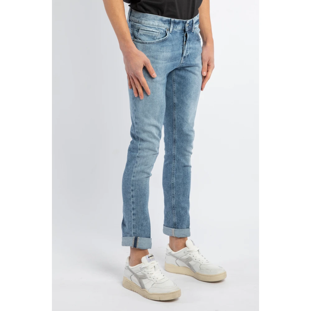 Dondup Blauwe Skinny Fit Jeans Blue Heren