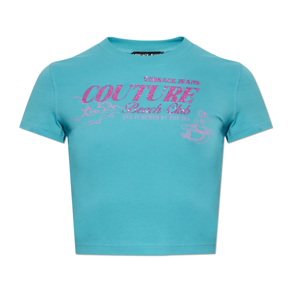 Versace Jeans Couture Damen Blau Oberteile, Sgröße: