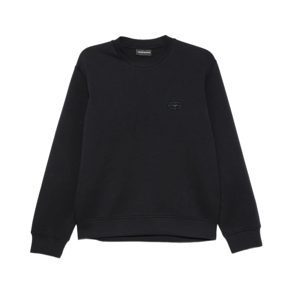 Emporio Armani , Sweatshirts, Male, Blue, 2XL, Crew Neck Sweatshirt
