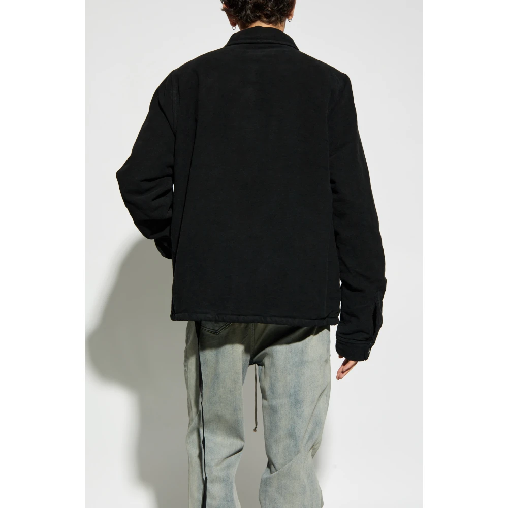 Rick Owens Gewatteerde jas Black Heren