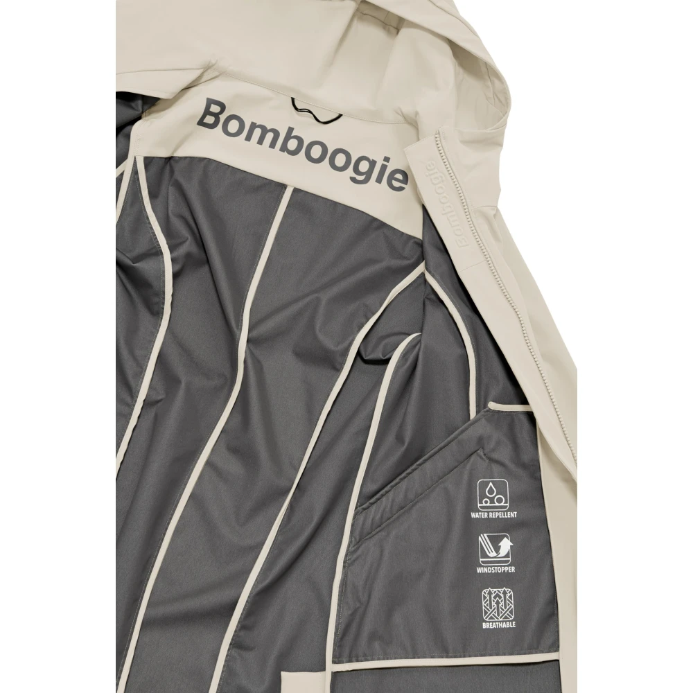 BomBoogie Niet-gevoerde regenparka Beige Dames