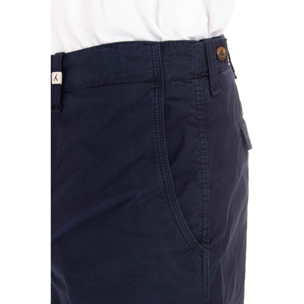 Myths Blauwe Katoenen Bermuda Shorts Blue Heren