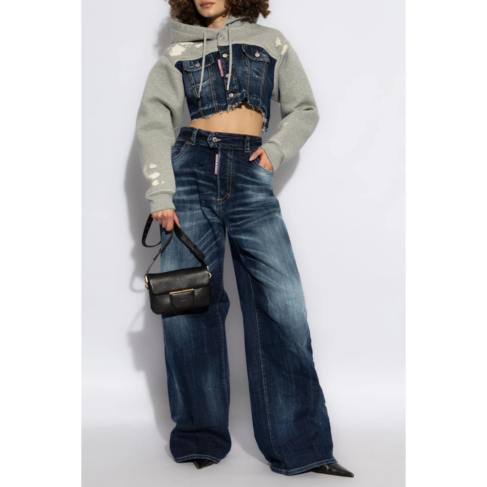 Dsquared2 Jeans met logo Blue Dames