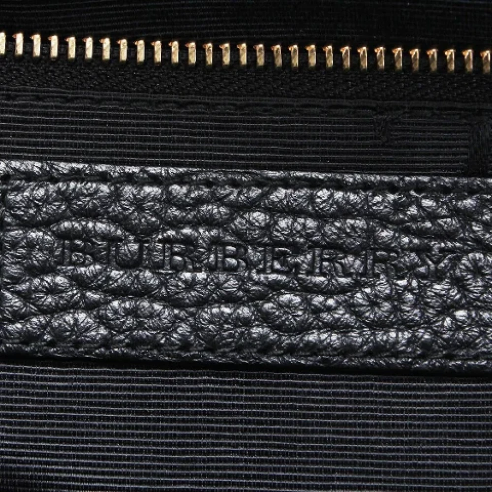 Burberry Vintage Pre-owned Leather handbags Black Dames