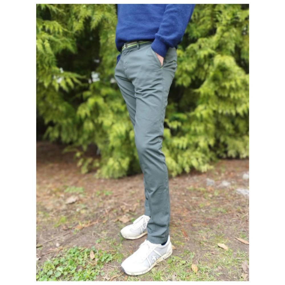 Mason's Milano Start Extra Slim Broek Green Heren