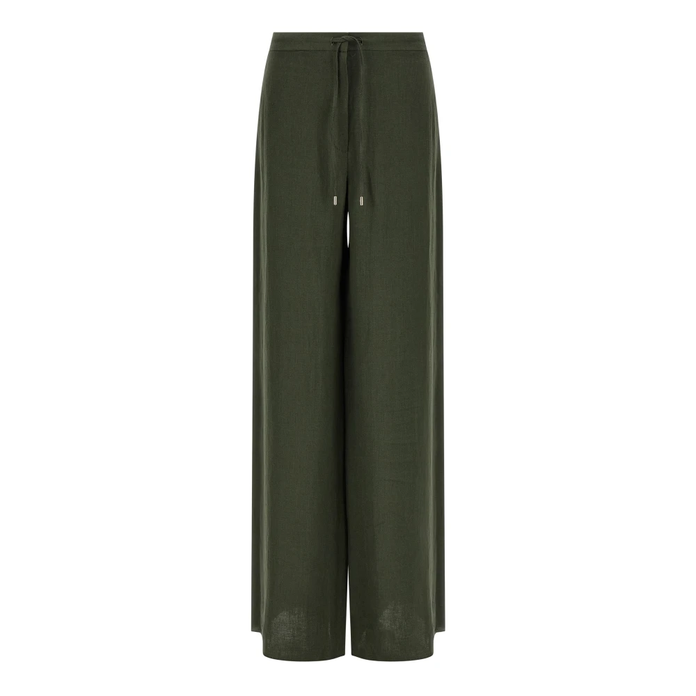 Max Mara Studio Green Mstpelota Trousers - Female - Wide Trousers - Xl - Trousers