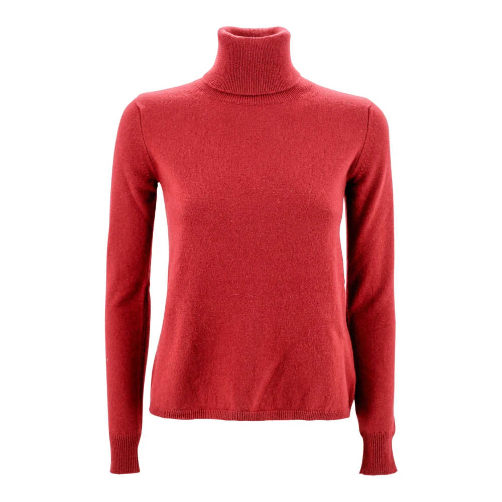 Max Mara Studio Kasjmiermix Coltrui Trui Red Dames