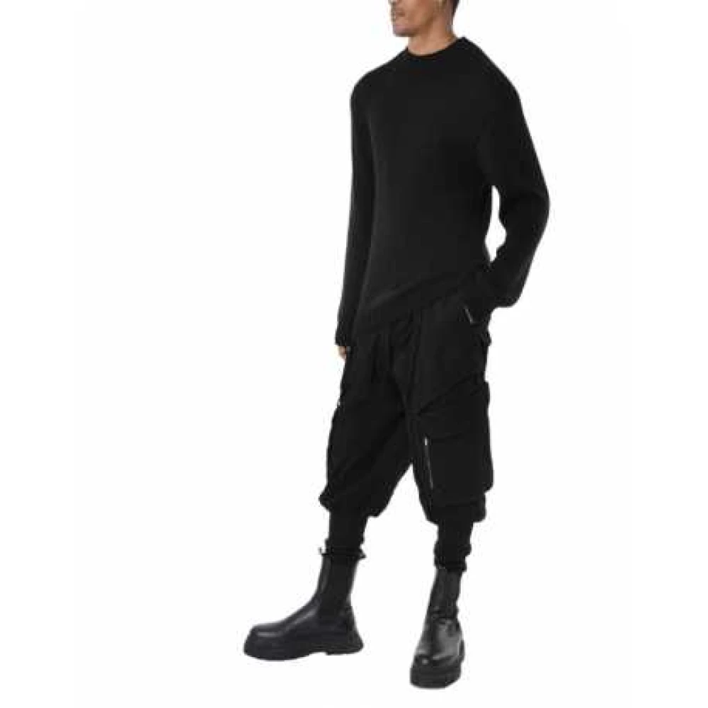La Haine Inside Us Zwarte Geribbelde Trui Lm279 Black Heren