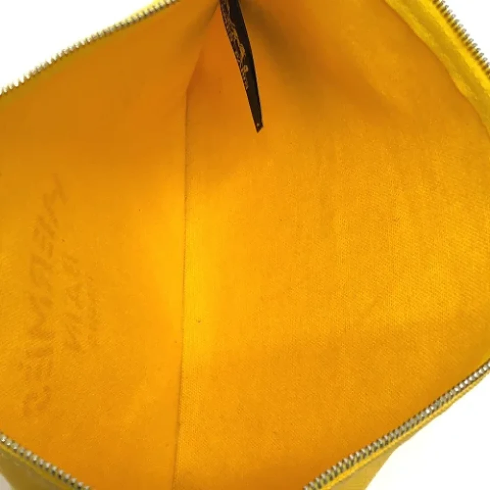 Hermès Vintage Pre-owned Fabric pouches Yellow Dames