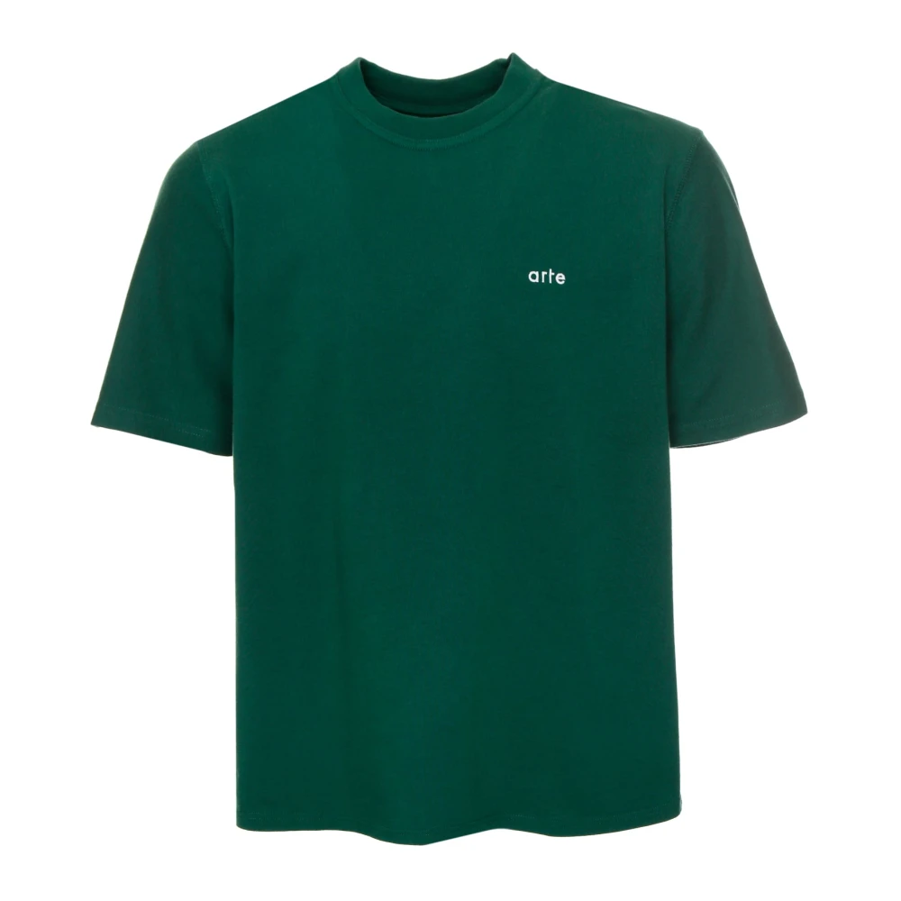 Arte Antwerp Spiral Print Logo T-Shirt Green Heren