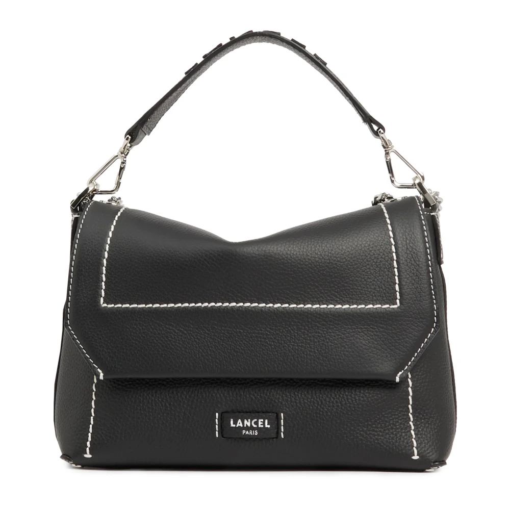 Lancel Women's Black Handbags, One Size, Ninon Soft Leather Crossbody Bag