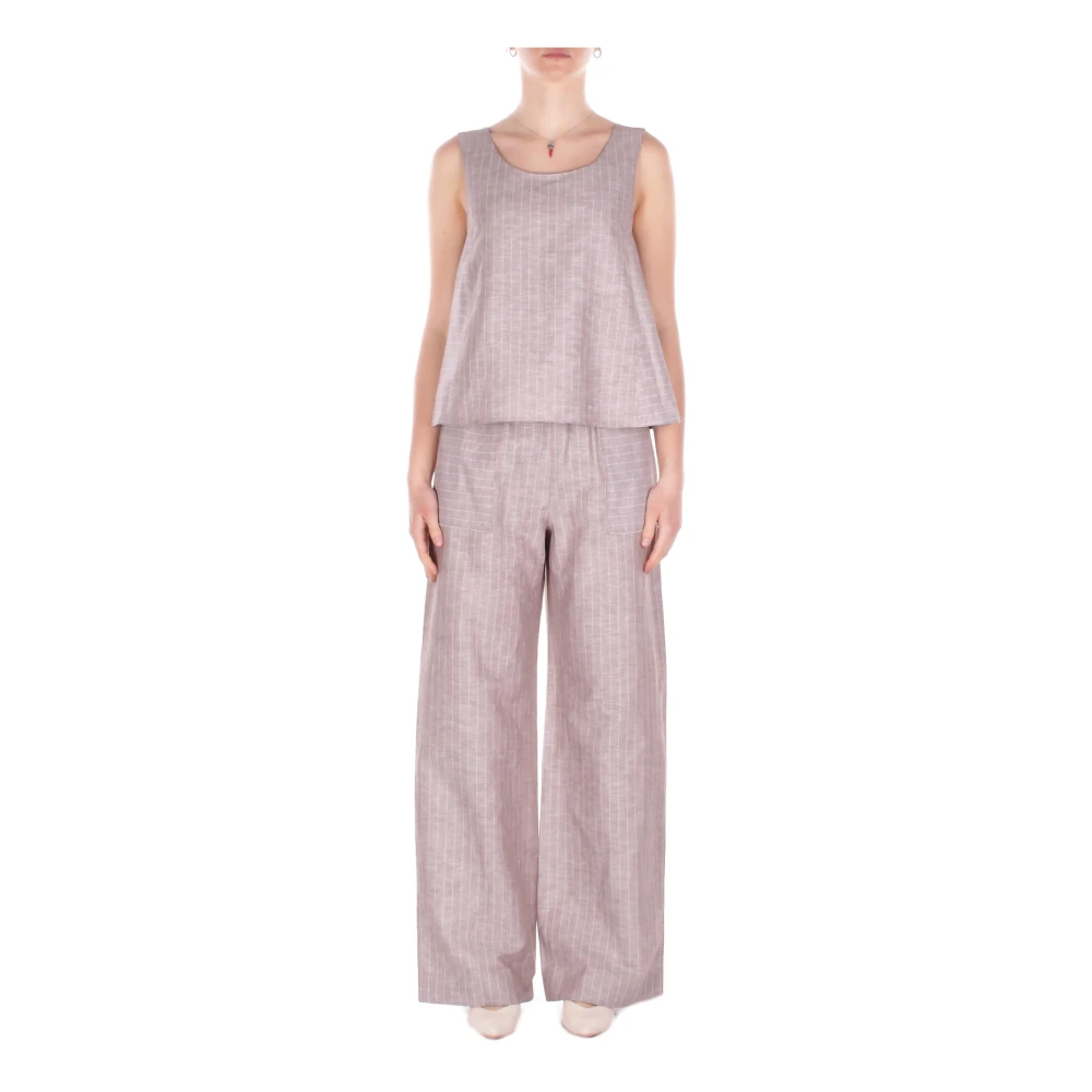 Max Mara Mujer Beige - Pantalones Anchos - Trousers - S