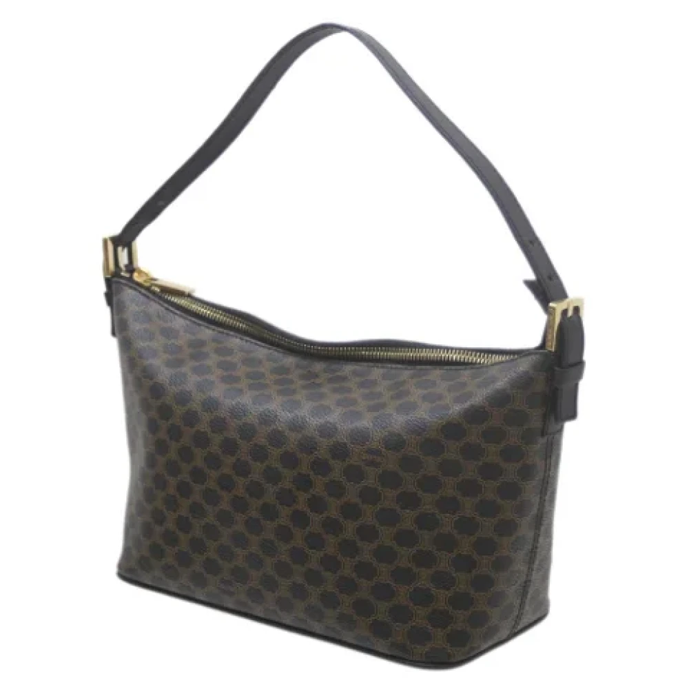 Celine Vintage Pre-owned Leather shoulder-bags Black Dames