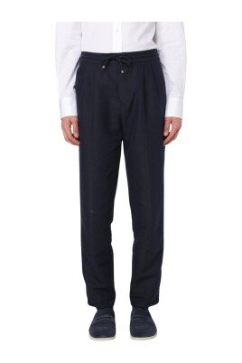 pantalon-en-laine-bleu-modele-elegant