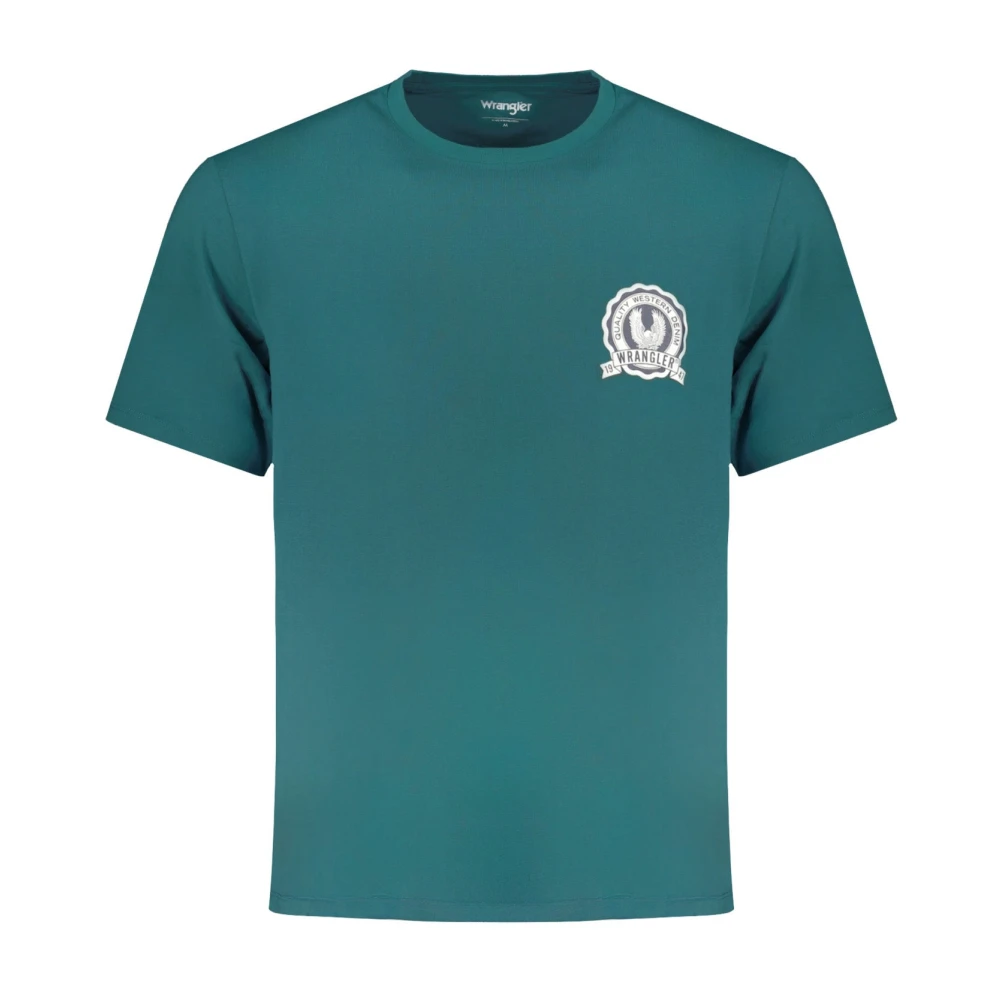 Wrangler Korte Mouw Grafisch T-shirt Groen Mannen Green Heren