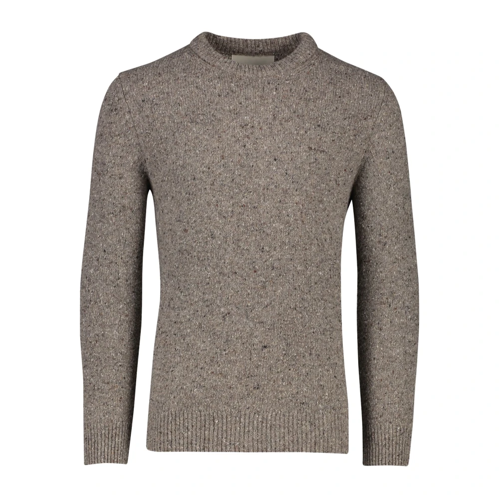 Gant Donkergrijze Bruine Ronde Hals Trui Gray Heren