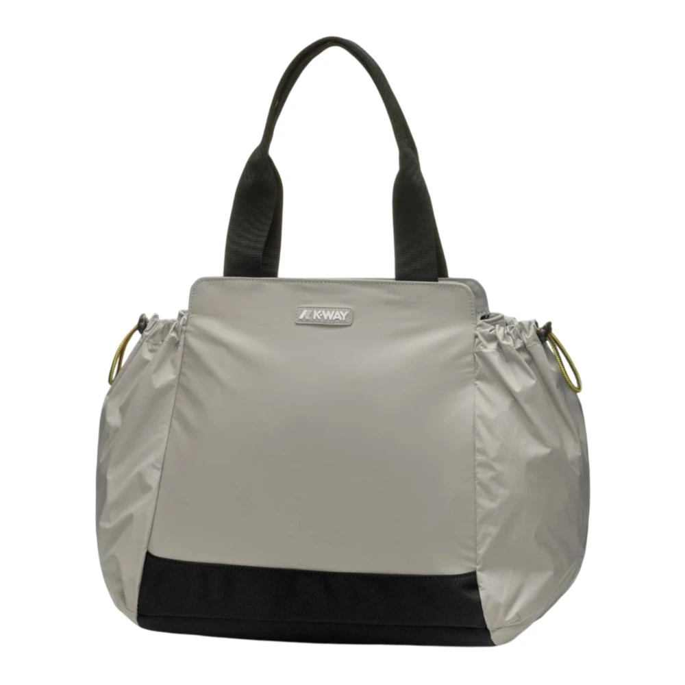 K-way Lichtgewicht schoudertas met ritssluiting Beige Unisex