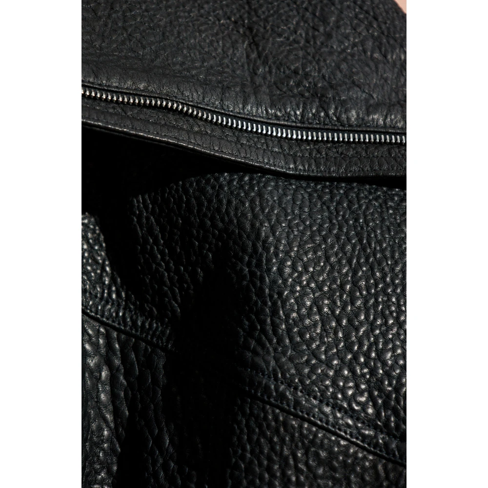 Dolce & Gabbana Leren jas Black Dames