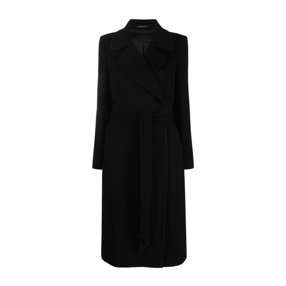 Tagliatore Zwarte Aw23 Dames Enkellange Jas Black Dames