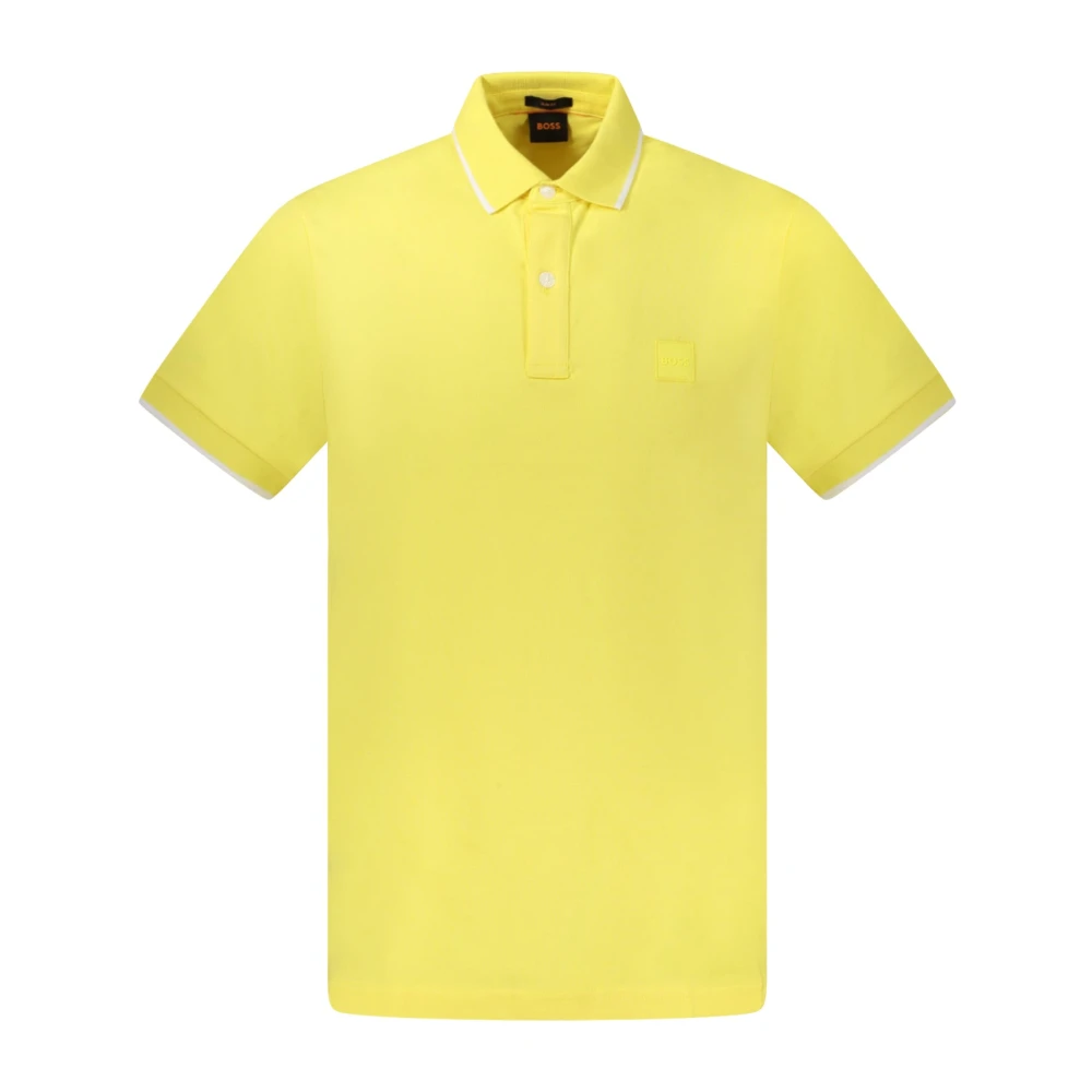 Hugo Boss Gele Polo T-shirt met korte mouwen Yellow Heren