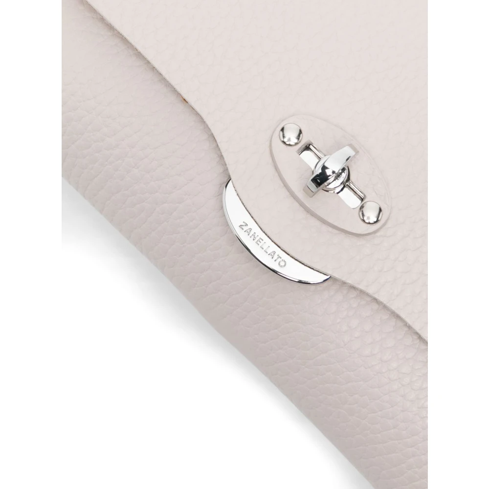 Zanellato Witte Leren Clutch Tas White Dames
