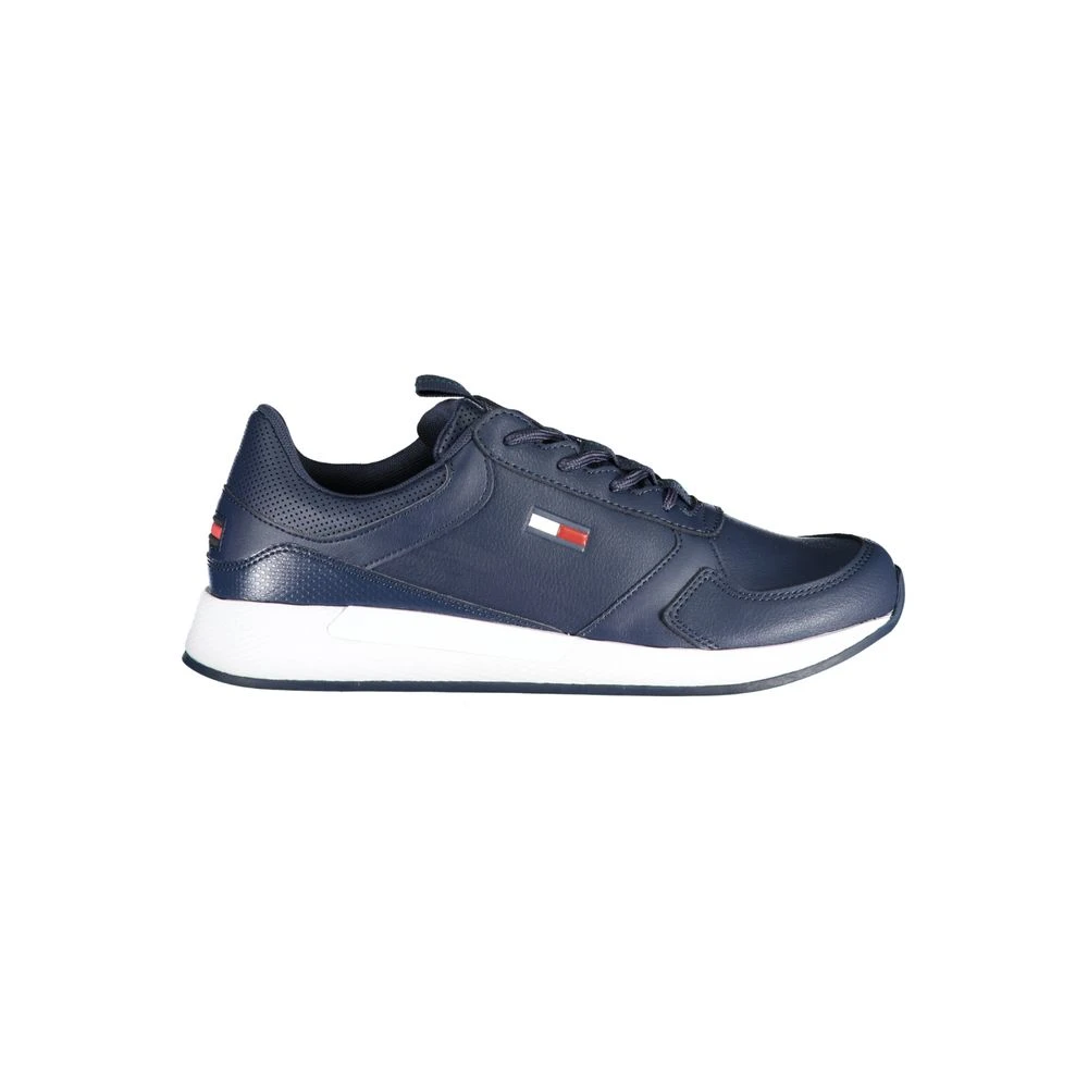 Tommy Hilfiger Men's Blue Sneakers,, Polyethylene Sneaker Size 6 Uk