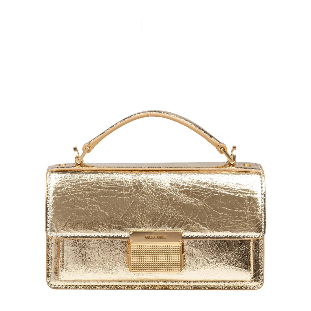 Golden Goose Leren Tas met Gouden Gesp Yellow Dames