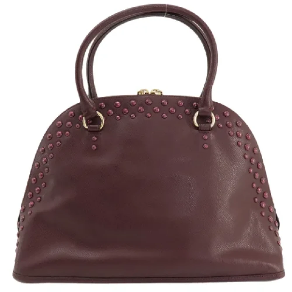 Coach Pre-owned Leather handbags Red Dames